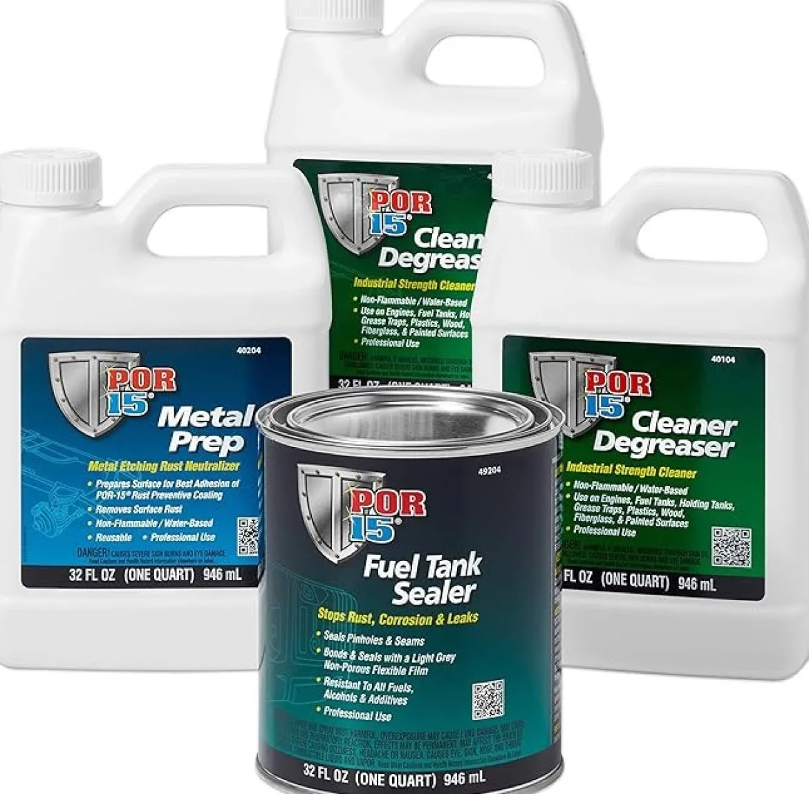 POR-15 49239 Fuel Tank Repair Kit - Automotive, 1 Quart