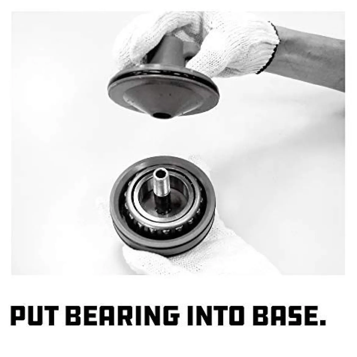 Powerbuilt Deluxe Portable Bearing Packer, Grease Gun Attachment (647646)