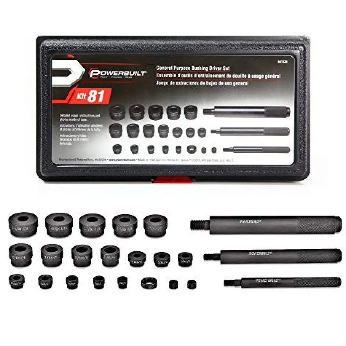 Powerbuilt General Purpose Bushing Driver Tool Kit (641335)