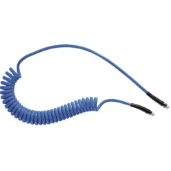 Prevost 3/8" x 26.24' Blue Coil Hose w/Fixed & Swivel Fitting (PUS288)