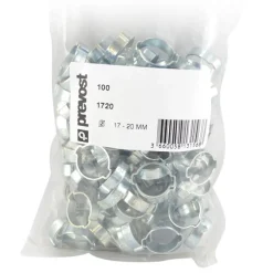 Prevost 17-20mm 10 Treated Steel Double Ear Clamp (1720)