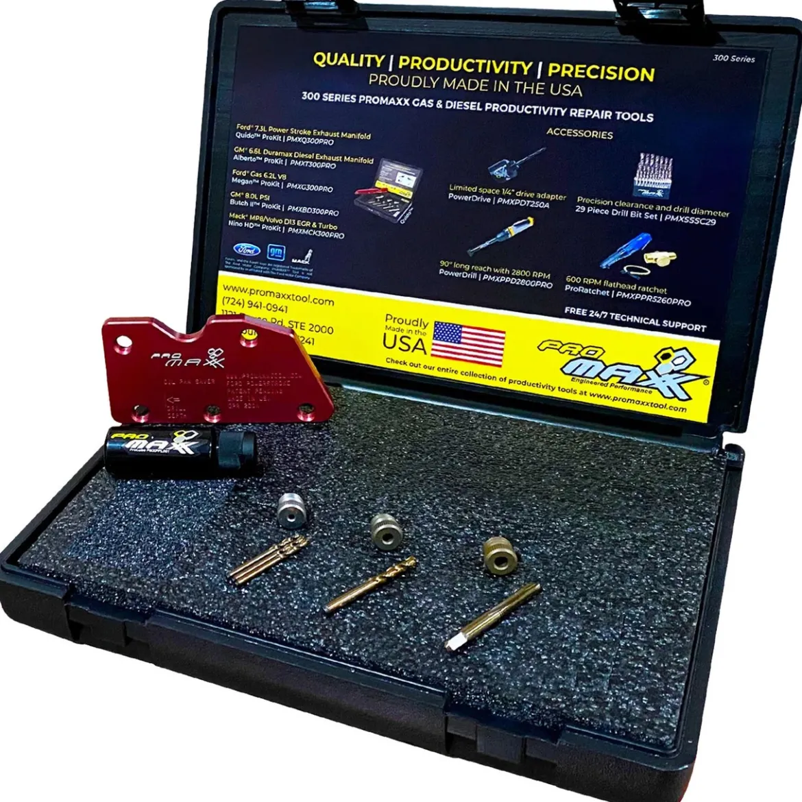 ProMAXX 6.7L Power Stroke Oil Filter Adapter Broken 6mm Bolt Repair Kit (PMXOPR300PRO)