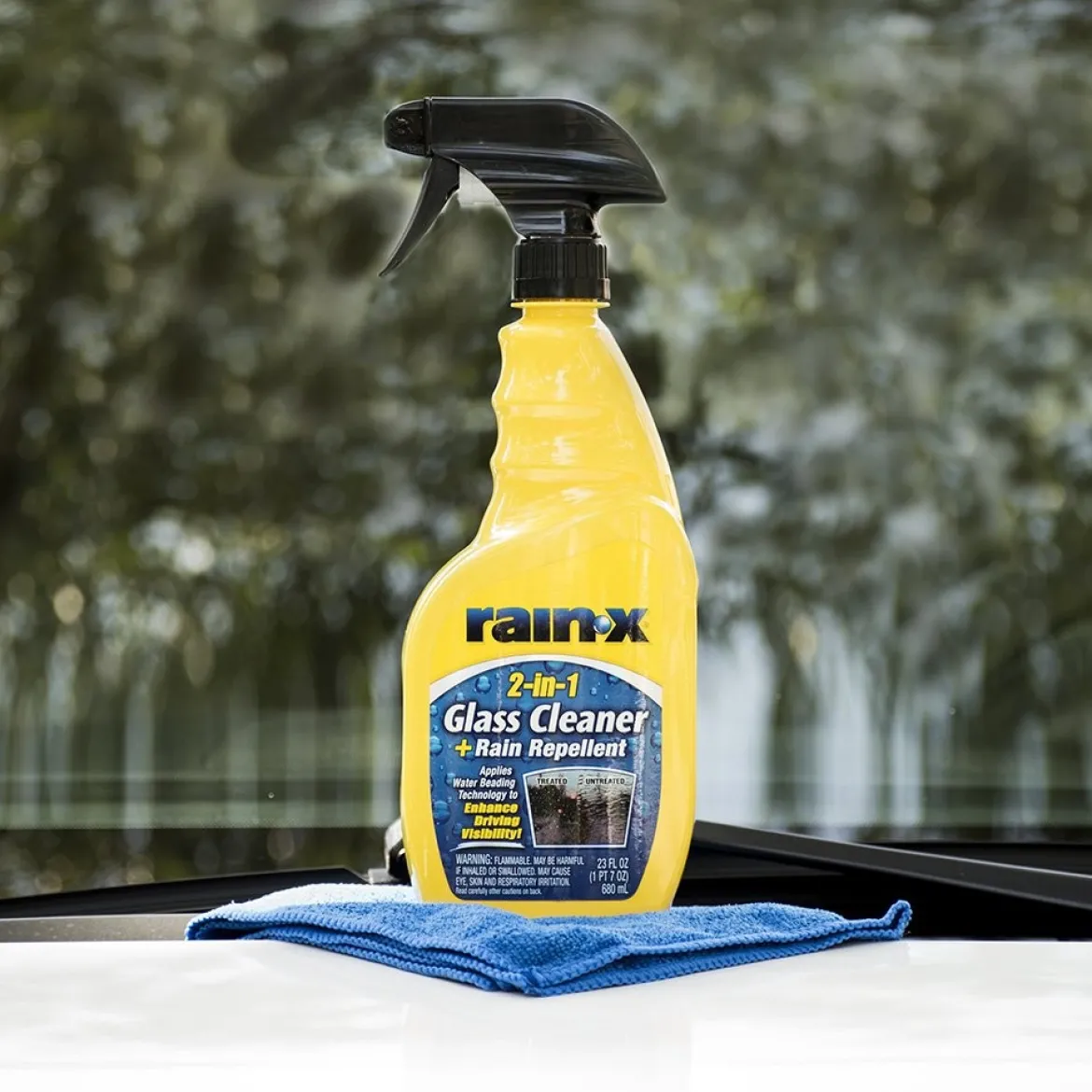 Rain-X 5071268 2-in-1 Glass Cleaner and Rain Repellant - 23 fl oz.