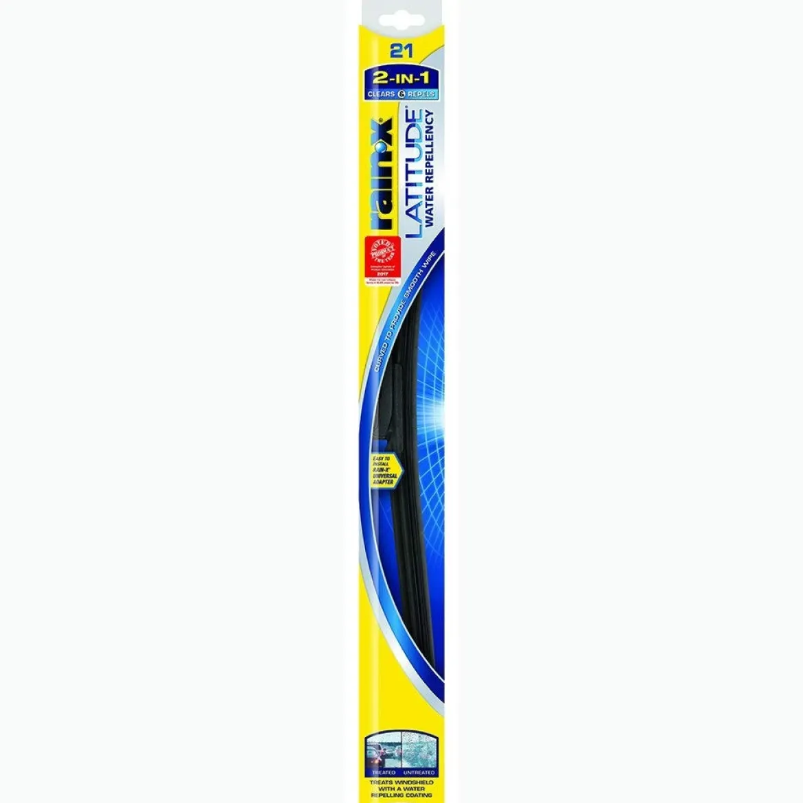 Rain-X 5079278-2 Latitude 2-IN-1 Water Repellency Wiper Blade, 21"