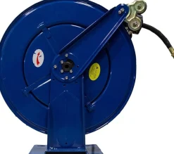 Rapidair 1/2" by 100' Dual Arm Auto Rewind Hose Reel, 1/2 I.D x 100', Blue (R-05100)