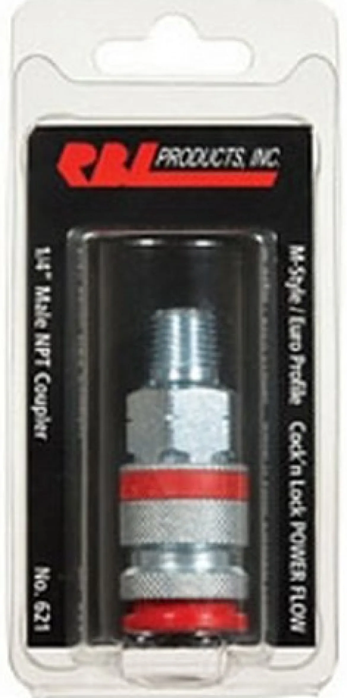 RBL Products M-Style Pneumatic Coupler 1/4" Male Npt Euro Profile (621)