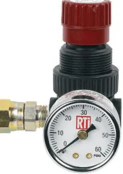 Reading Technologies Paint Gun Regulator With 0-60 Gauge 200 PSI 1/4" NPT (MR-1)
