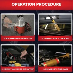 Redline Detection Smoke Pro Total-Tech Kit Low Pressure Automotive Smoke Machine for Diagnosing EVAP, Wind, Water, Cooling Systems, Intake and Exhaust Leaks (95-0050)