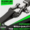 Rhino USA 3/4" D-Ring Shackle Set (2-Pack)(Red) (RNO-RED-SHACKLES)