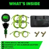 RHINO USA MULTI-TIRE INFLATION KIT - 4 WHEEL (AC-TI4W-GRN)