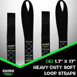 Rhino USA Soft Loops Motorcycle Tie-Down Set 4-Pack (SOFT4PACK)