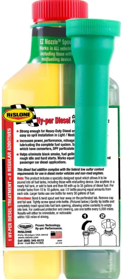 Rislone 4740 Hy-per Diesel Complete Fuel System Cleaner - 16.9 oz.