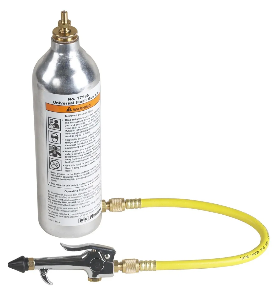 Robinair 17595 A/C System Flush Gun Kit with Effective Component Cleaning (17595)