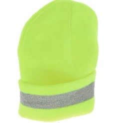 SAS Safety 690-1711 Yellow Knit Beanie w/ Reflective Trim