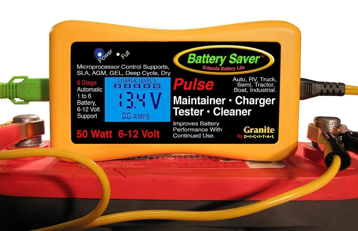 Save-A-Battery 2365 LCD 6/12V Vehicle Battery Charger & Maintainer (2365-LCD)