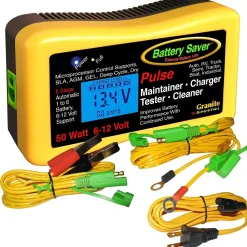 Save-A-Battery 2365 LCD 6/12V Vehicle Battery Charger & Maintainer (2365-LCD)