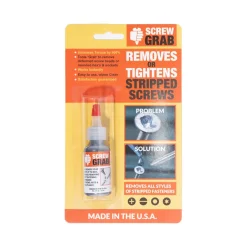 Screw Grab Liquid 0.5 oz Carded for Stripped Screws All Screw Heads (SG-94)