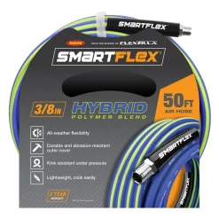SmartFlex Air Hose 3/8 in. x 50 ft, Hybrid Blue (HSF3850BL2)
