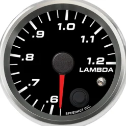 Speedhut 2-5/8" .6-1.2 Lambda Air/Fuel Gauge w/ Warning (R25-WB2-REV)