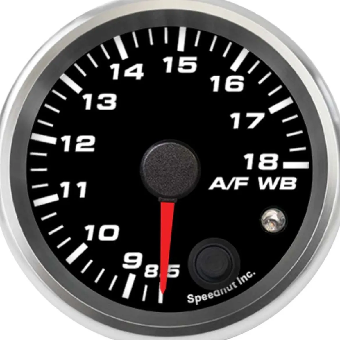 Speedhut 2-5/8" AEM Air/Fuel 8.5-18 Gauge w/ Warning (R25-WB3-REV)