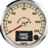 Speedhut 4" Antique Series 120 mph GPS Speedometer (R4-S1-ATQ)