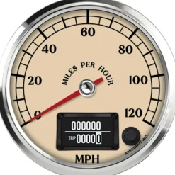 Speedhut 4" Antique Series 120 mph GPS Speedometer (R4-S1-ATQ)