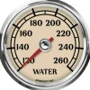 Speedhut 2-5/8" Antique Series 120-260F Water Temp Gauge (L25-WT1-ATQ)