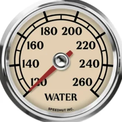 Speedhut 2-5/8" Antique Series 120-260F Water Temp Gauge (L25-WT1-ATQ)
