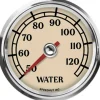 Speedhut 2-5/8" Antique Series 50-125C Water Temp Gauge (L25-WT2-ATQ)