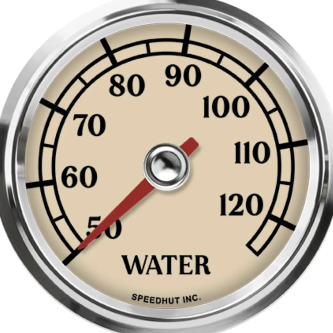 Speedhut 2-5/8" Antique Series 50-125C Water Temp Gauge (L25-WT2-ATQ)