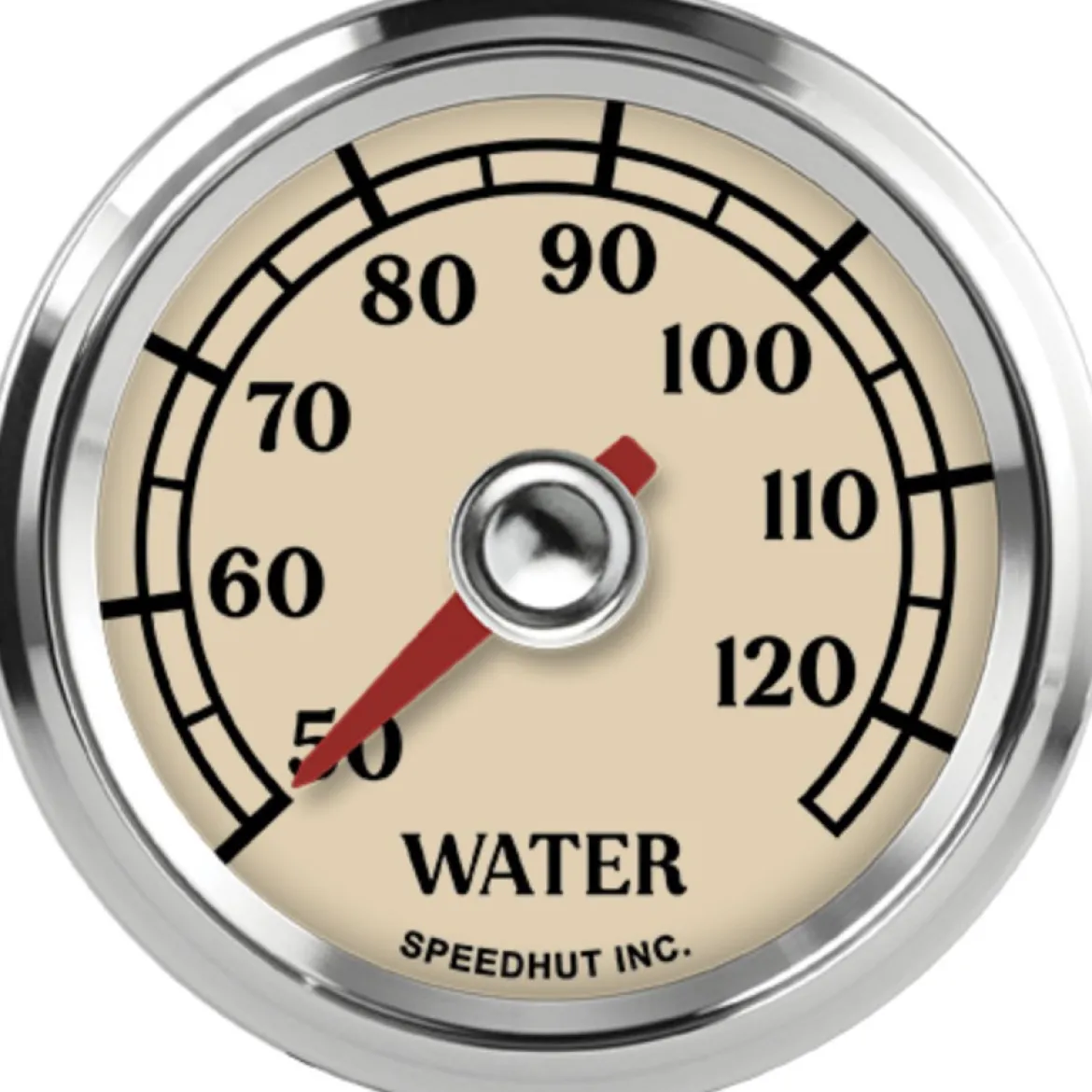 Speedhut 2-1/16" Antique Series 50-125C Water Temp Gauge (L2-WT2-ATQ)
