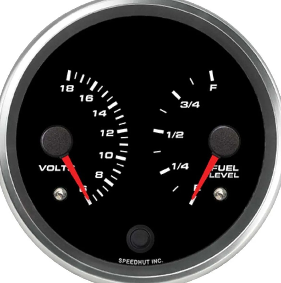 Speedhut 4-1/2" Dual Volts / Fuel Level Gauge (R45-DG2-REV)