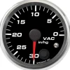 Speedhut 2-5/8" 30-0in/hg Vacuum Gauge w/ Warning (R25-VC1-REV)