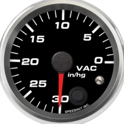 Speedhut 2-5/8" 30-0in/hg Vacuum Gauge w/ Warning (R25-VC1-REV)