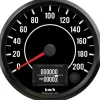 Speedhut 4" JDM Datsun 510 200 km/h Metric GPS Speedometer (R4-S2-510)