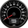 Speedhut 4" JDM Datsun 510 120 mph GPS Speedometer (R4-S1-510)