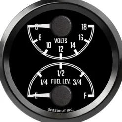Speedhut 2-5/8" JDM Datsun Z Volts/Fuel Level (top/bot) (L25-DG2-DATZ)