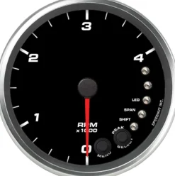 Speedhut 4-1/2" 4K RPM Dash Mount Shift-light Tachometer (R45-TC1-REV)