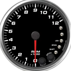 Speedhut 4" 12K RPM Shift-light Tachometer (R4-TC5-REV)