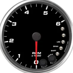 Speedhut 4-1/2" 6K RPM Shift-light Diesel Tachometer (R45-TC8-REV)