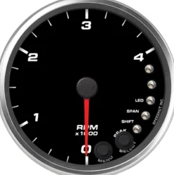 Speedhut 4" 4K RPM Shift-light Tachometer (R4-TC1-REV)