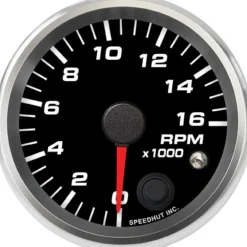 Speedhut 2-5/8" 16K RPM Shift-light Tachometer (R25-TC8-REV)