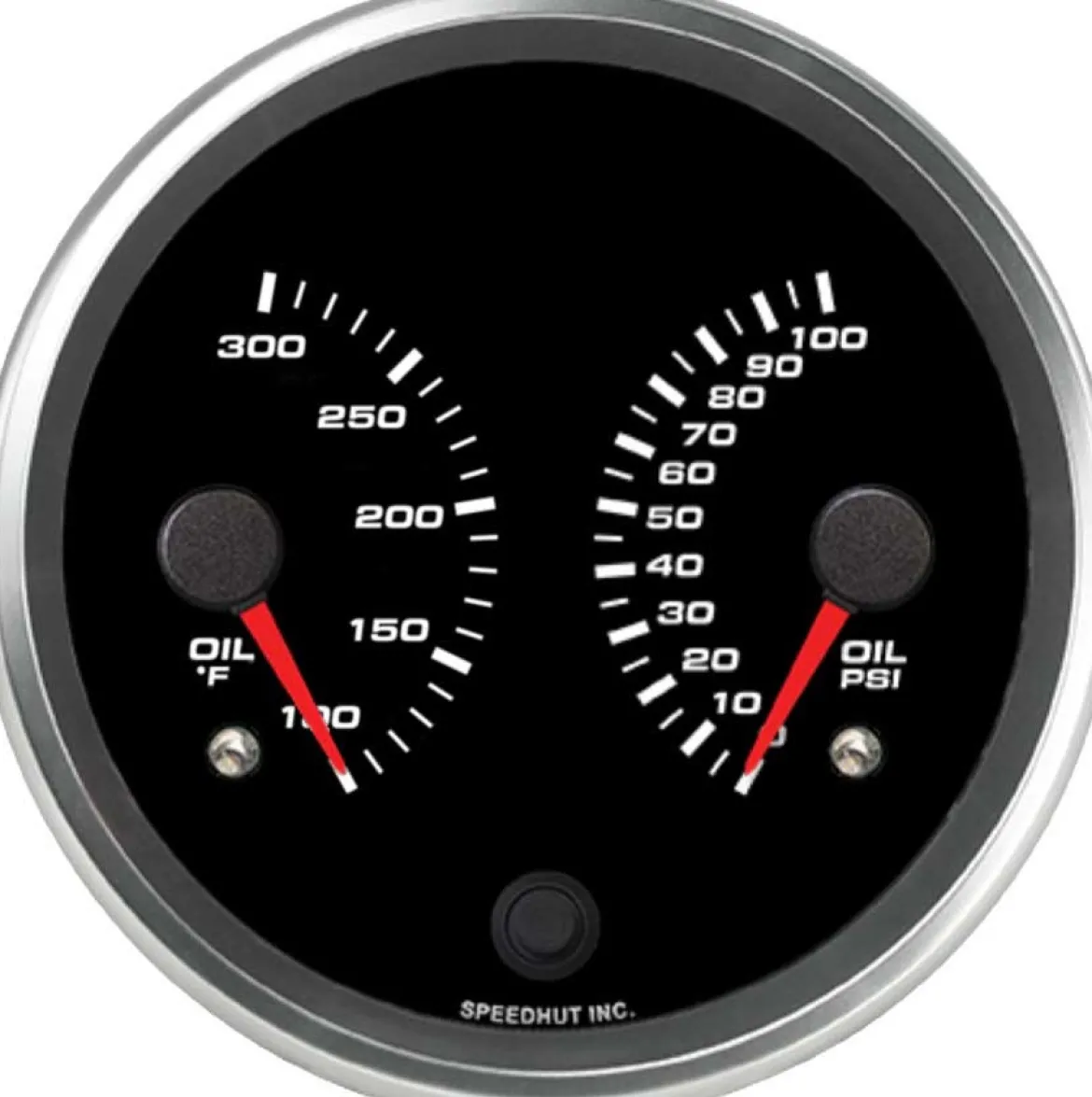 Speedhut 4-1/2" Oil Temp / Oil Pressure Dual Gauge (R45-DG6-REV)