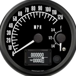 Speedhut 4" Pontiac 120mph GPS Speedometer / Fuel Level (R4-DS1-PTC)
