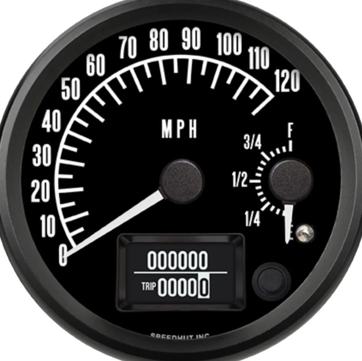 Speedhut 4" Pontiac 120mph GPS Speedometer / Fuel Level (R4-DS1-PTC)