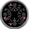 Speedhut 3-3/8" Quad Met Oil Temp/Volt/Oil PSI/Fuel Level (R3-QG3-REV)