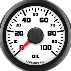Speedhut 2-1/16" Street XL 100 PSI Oil Pressure Gauge (L2-OP3-SXL)
