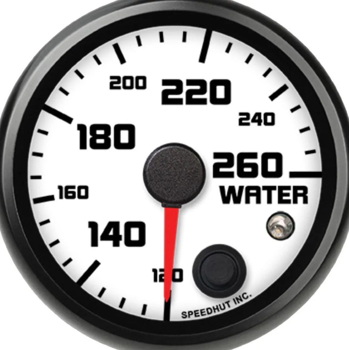Speedhut 2-5/8" Street XL 120-260F Water Temp w/Warning (R25-WT1-SXL)