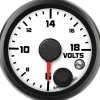 Speedhut 2-1/16" Street XL 6-18V Volt Gauge w/ Warning (R2-V1-SXL)
