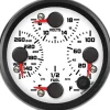 Speedhut 3-3/8" Street XL Water Temp/Volt/OilPSI/Fuel Lev (R3-QG2-SXL)